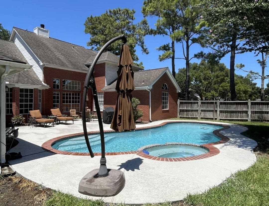 Custom pool project 6 in Houston, TX