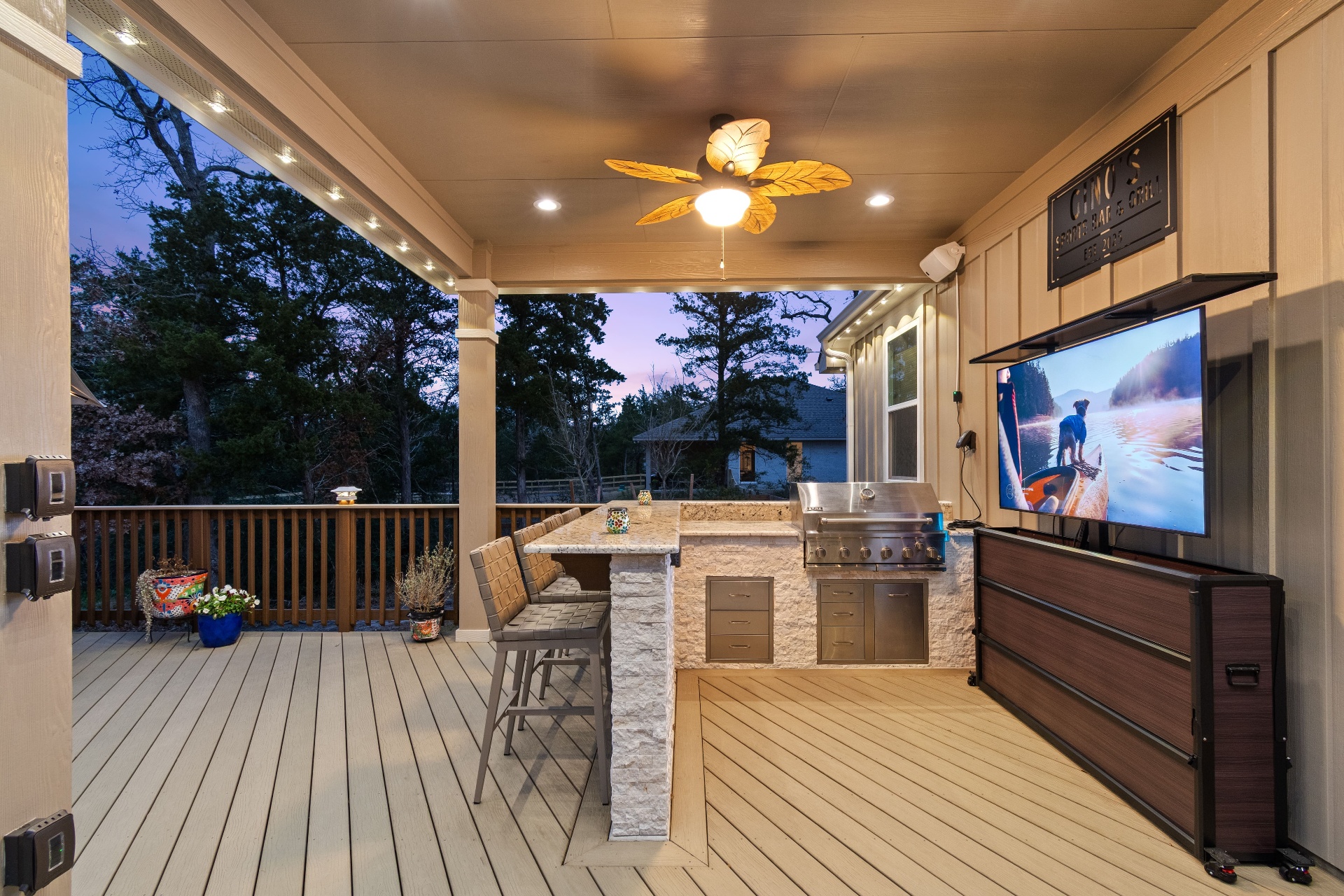Completed outdoor kitchen project 3