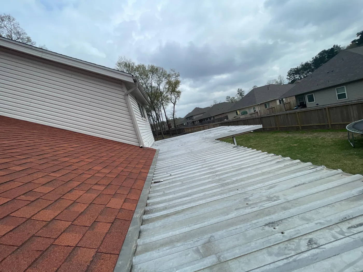 Backyard before the project began — view 2
