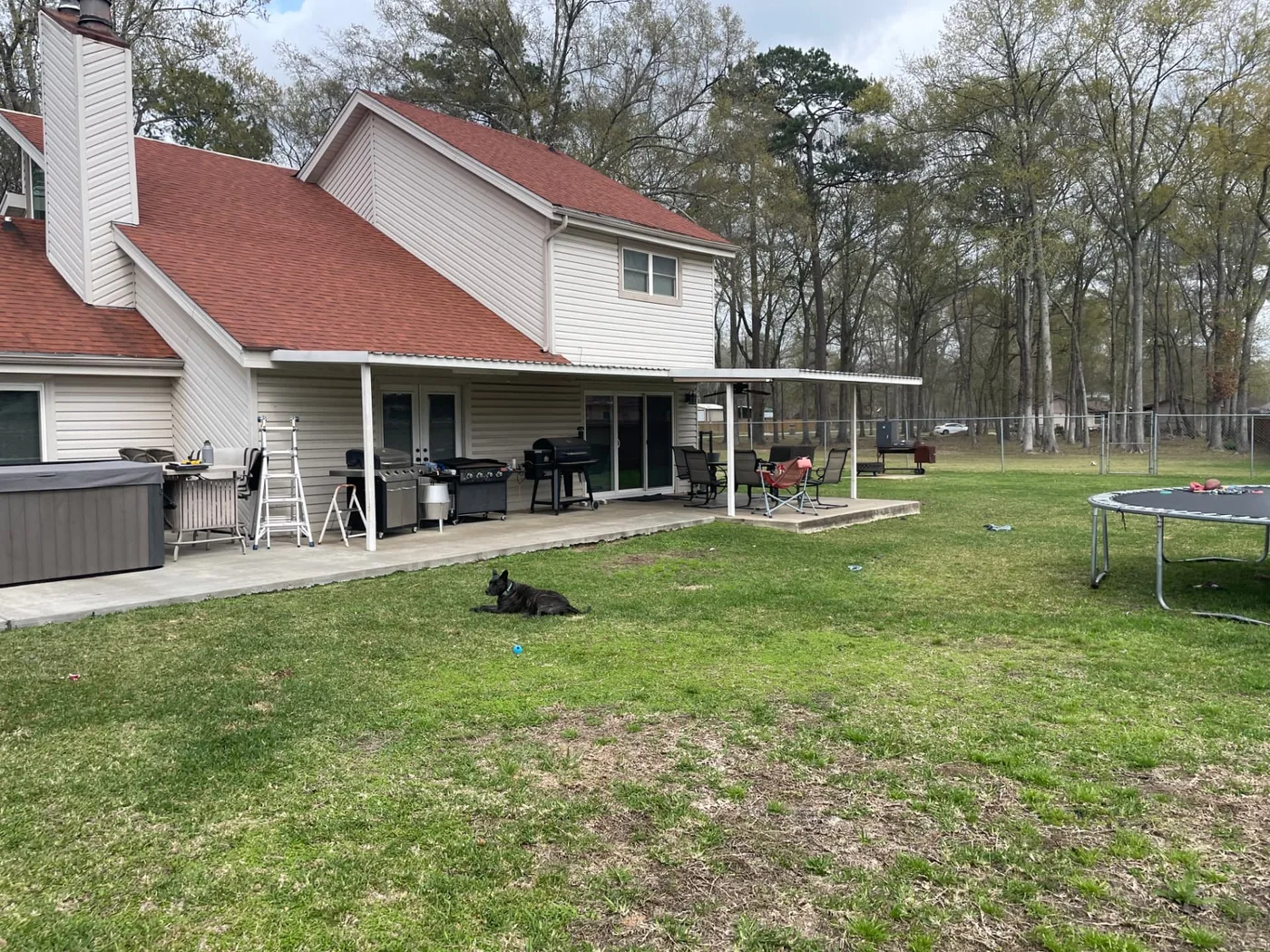 Backyard before the project began — view 1