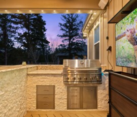 The Deck & Patio Company | Outdoor Kitchens custom outdoor deck and kitchen katy