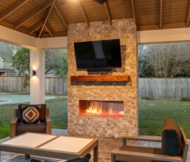 The Deck & Patio Company | Fire Pits and Features custom outdoor fire features and fireplaces
