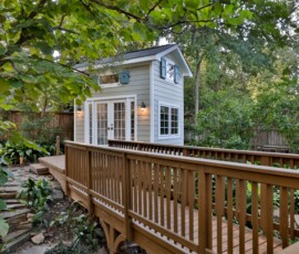 balcony deck, shed