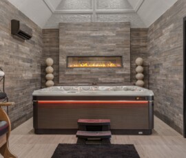 spa, hot tub, fire feature