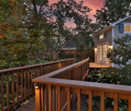 balcony deck, walkway, shed