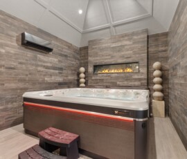fire feature, hot tub